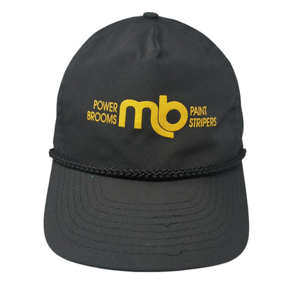 MB Power Brooms Paint Strippers Snapback Rope Hat Black One Size Winner