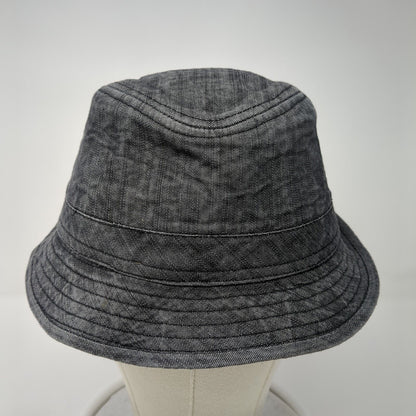 Vintage Crown Co Bucket Hat Gray S/M Solid Lined Blank Outdoor