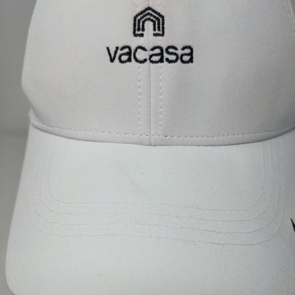 Vacasa Strapback Hat White One Size Adjustable Legacy 91 Dri-Fit Nike 6 Panel