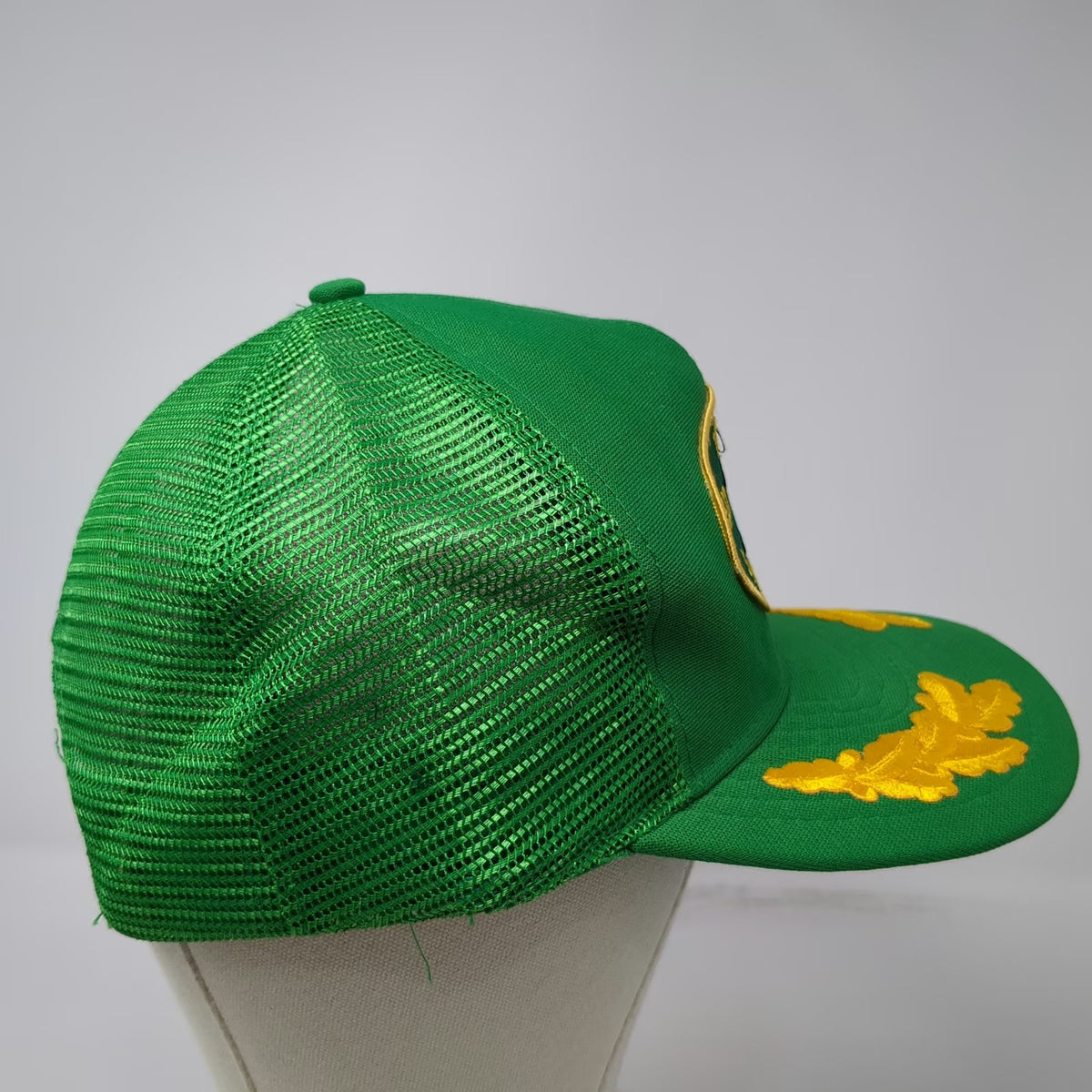 Sportcap Trucker Hat Green OS Highland 50th Anniversary Roadrunner Patch Vintage