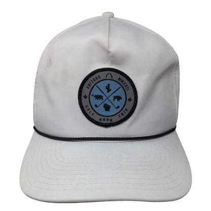 Imperial Arizona Golf Trip MMXXII Patch Snapback Rope Hat White OSFA