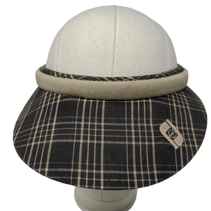 Foot-Joy Women's Golf Sun Visor Cap Hat Multicolor Plaid Made in USA