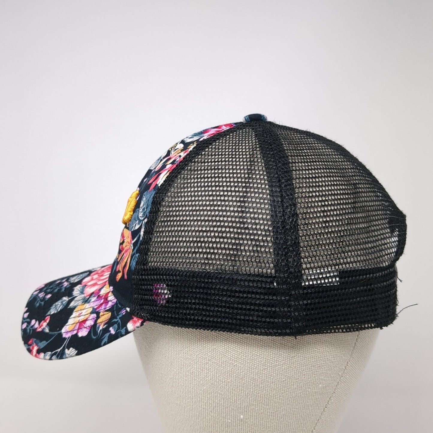 Dio Vallarta Mex Snapback Trucker Hat Multicolor OS Adjustable Mesh Back Floral