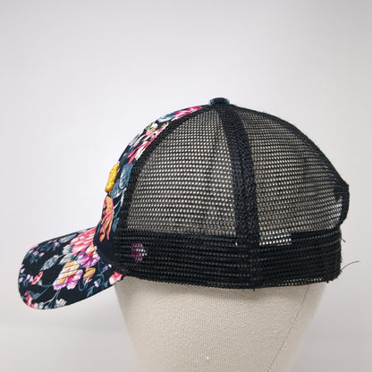 Dio Vallarta Mex Snapback Trucker Hat Multicolor OS Adjustable Mesh Back Floral