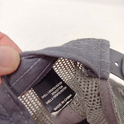 DRKTMBR Coffee Snapback Trucker Hat Gray OSFA Mesh Back Richardson