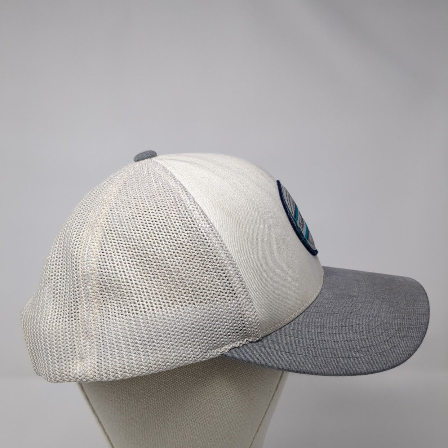 Travis Mathew Snapback Trucker Hat White OS Adjustable 110 Flexfit Mesh Yupoong
