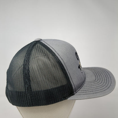 Our Town Snapback Trucker Hat Gray OS Adjustable Mesh Back Pacific Headwear