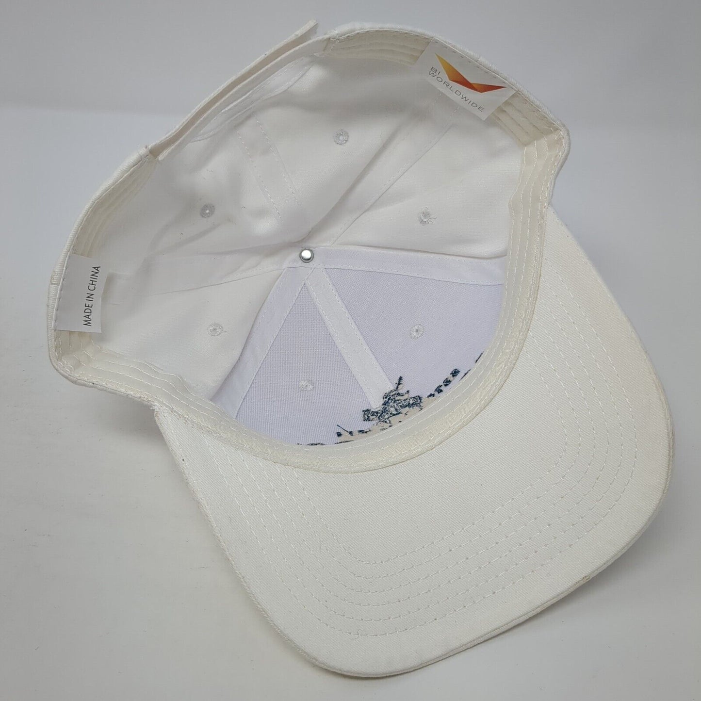 Coronado Premium Paints Strapback Hat White One Size Adjustable 6 Panel
