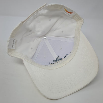 Coronado Premium Paints Strapback Hat White One Size Adjustable 6 Panel