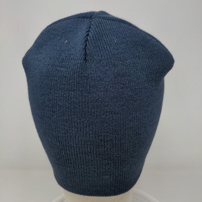 Indianapolis Crossroads Airshow Men's Knit Beanie Hat Blue 100% Acrylic Planes