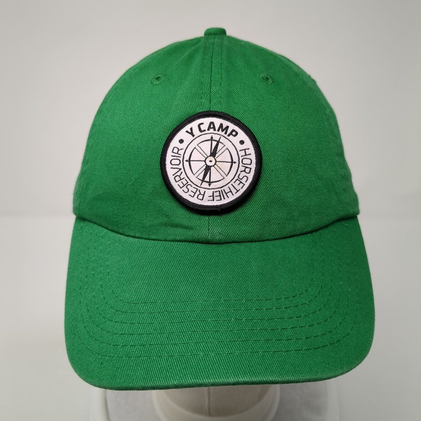 Y Camp Horsethief Reservoir Slideback Hat Green One Size Adjustable