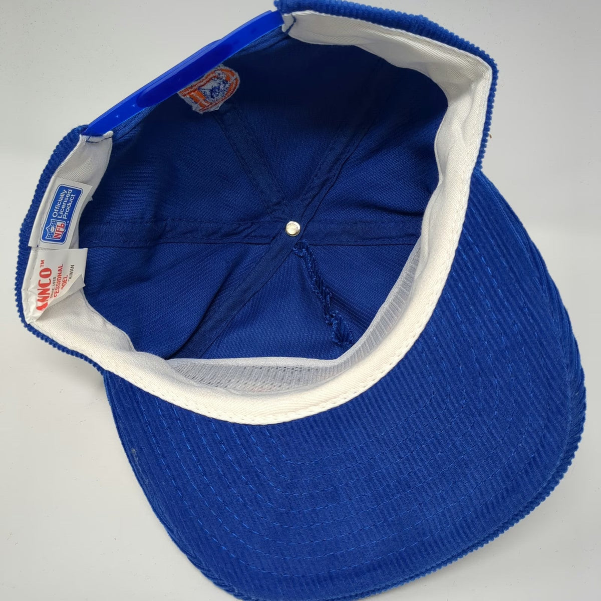 Denver Broncos NFL Annco Cap Blue Orange One Size Corduroy Snapback Hat D Logo