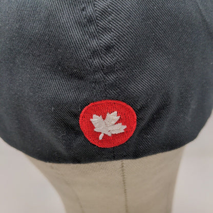 Flexfit Men's Fitted Hat Black Size L-XL Embroidered Acana Logo Maple Leaf