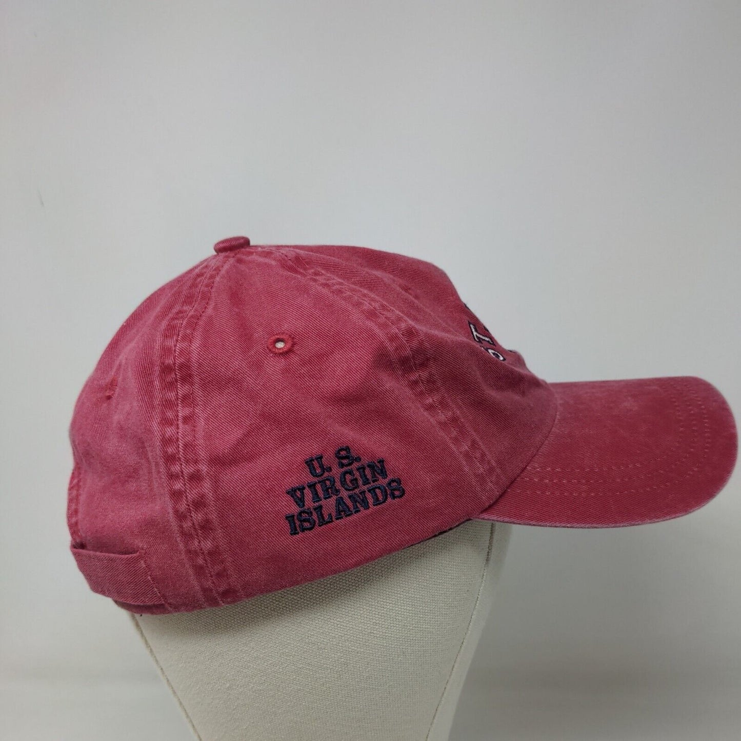 Ahead Men's Slideback Hat Red St Thomas 100% Cotton 1493 Embroidered Logo