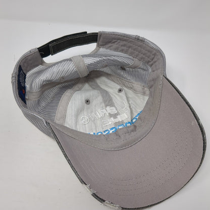 I'll Bring The Peer Pressure Strapback Trucker Hat Gray OS Adjustable Distressed