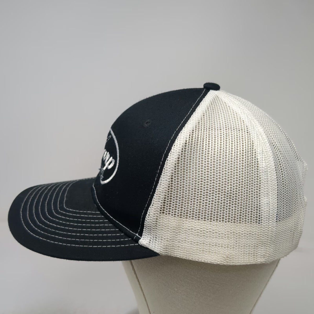 Port Authority Trucker Hat Black One Size Mesh Snapback Sharp Delicatessen
