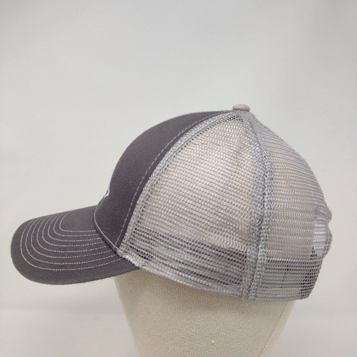 Idaho Sunset Strapback Mesh Back Trucker Hat Gray OSFA Colorblock HG