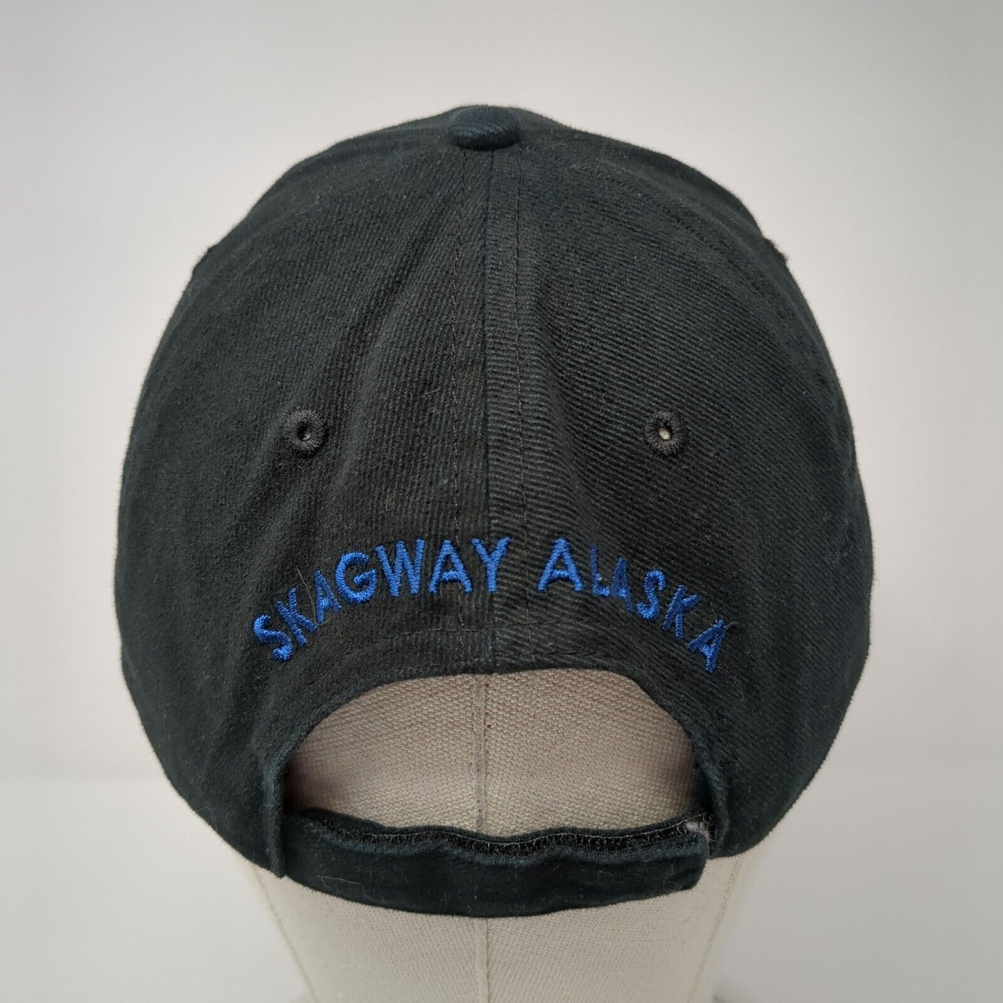 White Pass & Yukon Route Strapback Hat Black One Size Skagway Alaska