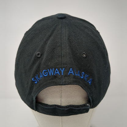 White Pass & Yukon Route Strapback Hat Black One Size Skagway Alaska