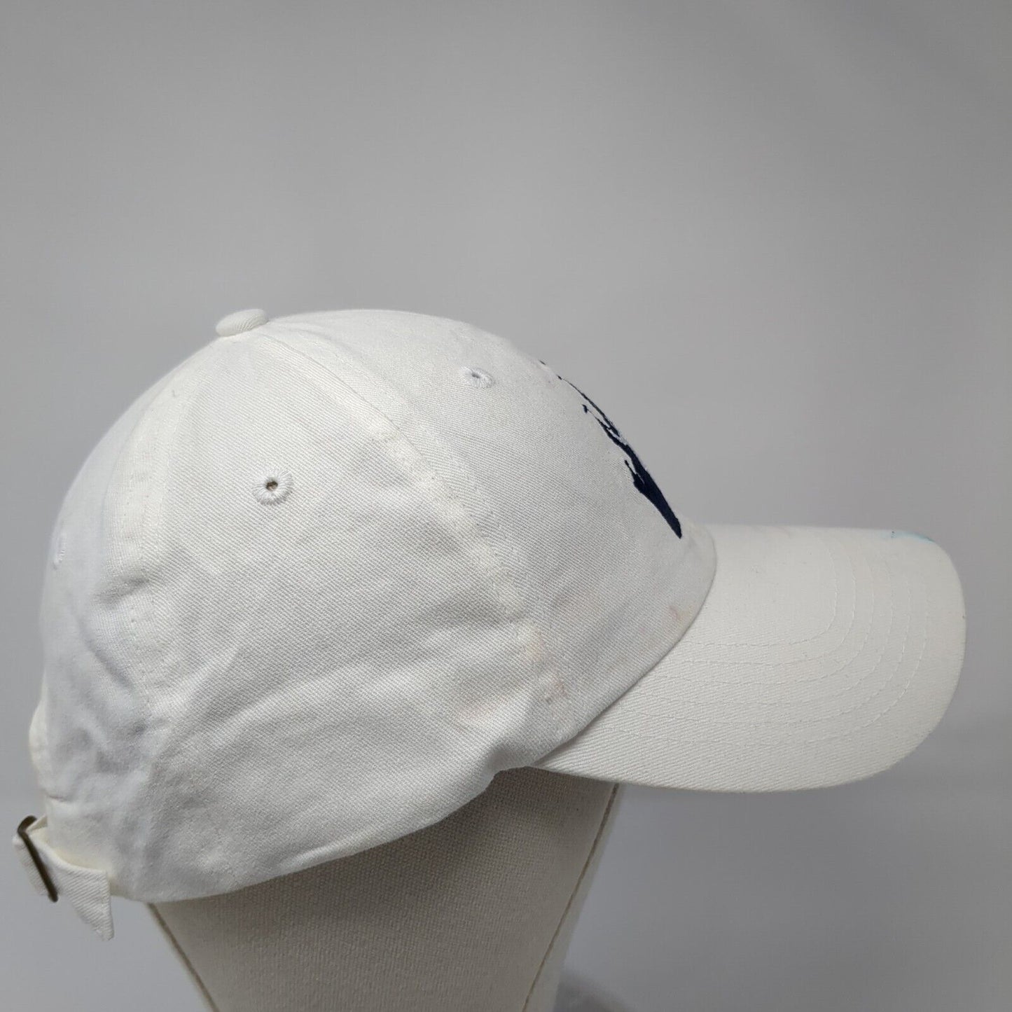 Walt & Mickey Silhouette Slideback Hat White One Size Adjustable Disney