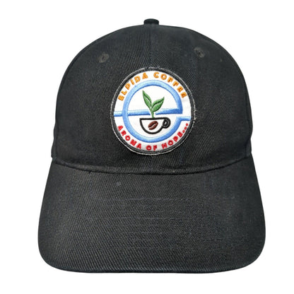 Elpida Coffee Aroma Of Hope Slideback Hat Black One Size Adjustable Beechfield