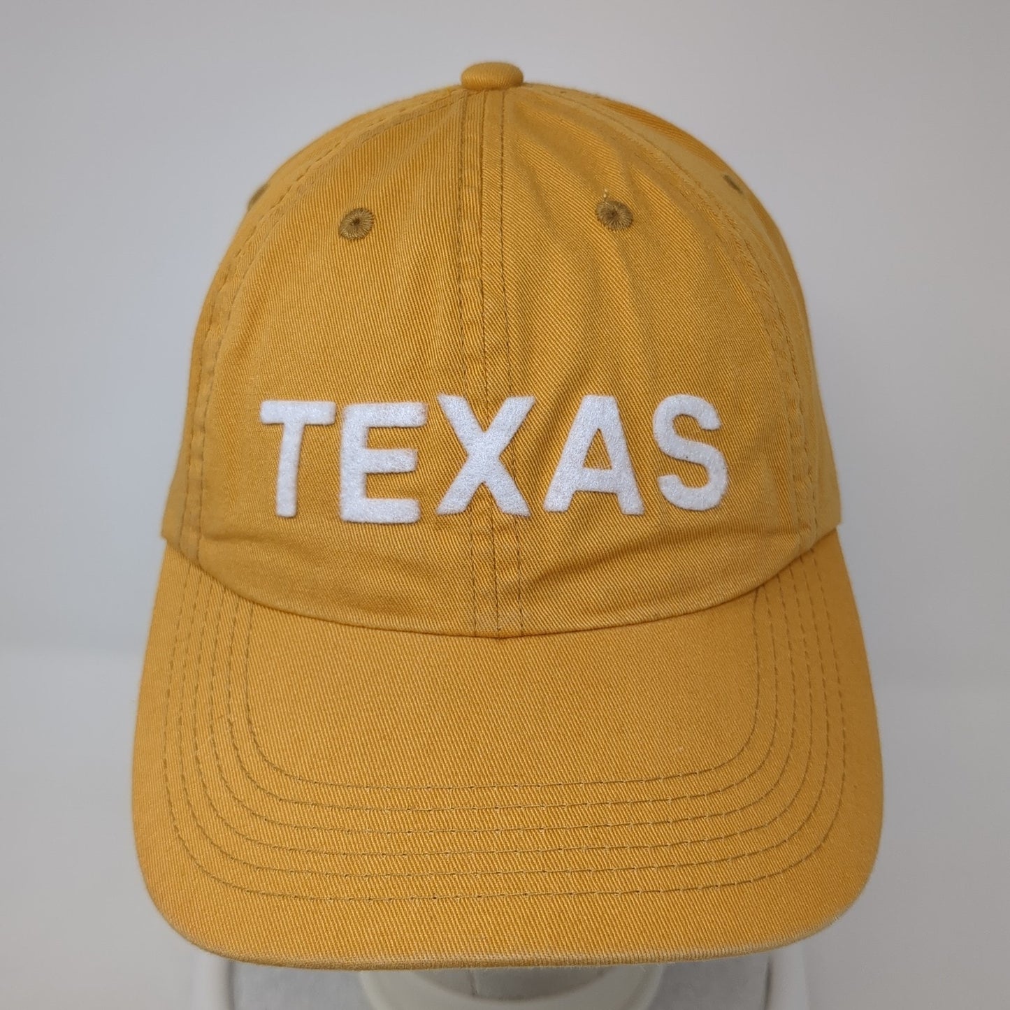 Texas Slideback Baseball Cap Yellow OS Adjustable Embroidered Port Authority