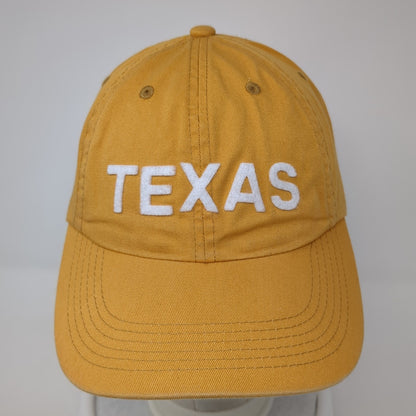 Texas Slideback Baseball Cap Yellow OS Adjustable Embroidered Port Authority