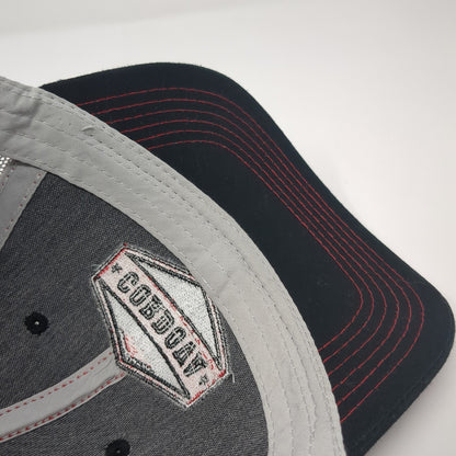 Cordova Strapback Trucker Hat Black One Size Embroidered Mesh Back