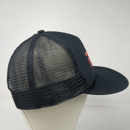 Nasco Ryobi Black One Size Trucker Hat Snapback Mesh Foam Front Rope Detail