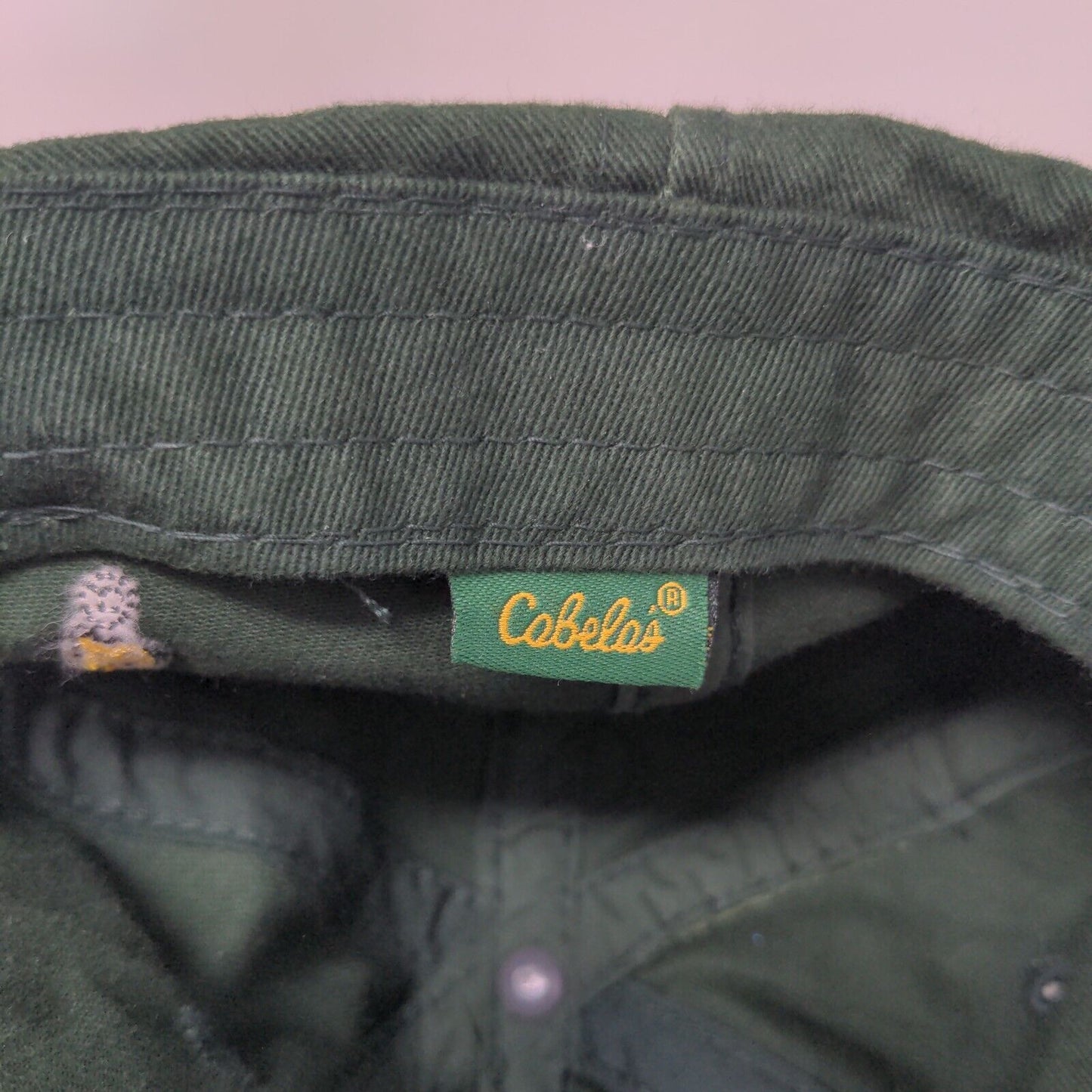 Cabela's Worlds Foremost Outfitters Slideback Hat Green OSFA Adjustable 6 Panel