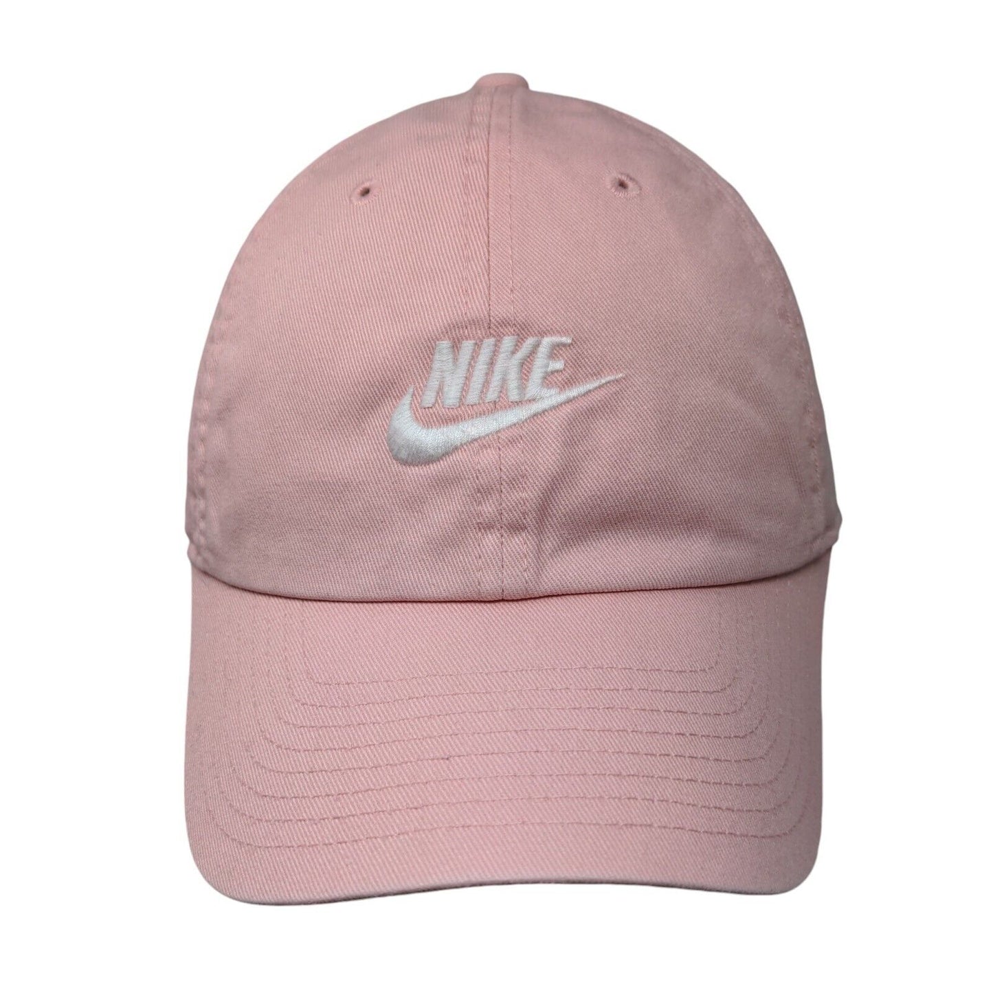 Nike Slideback Hat Pink OSFM Adjustable Embroidered Vented Holes Heritage86