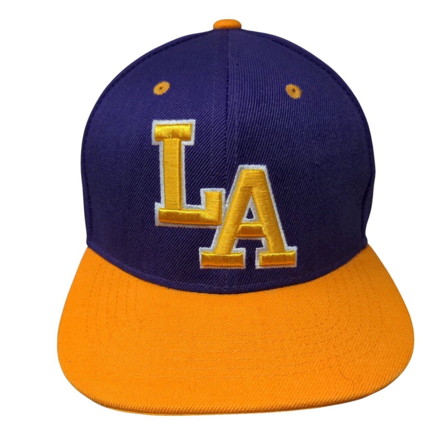 LA Los Angeles Snapback Hat Multi One Size Embroidered Colorblock