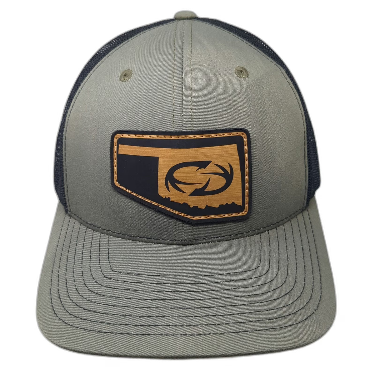 Richardson Trucker Hat Green One Size Oklahoma Antler Shed Mesh Snapback Hunting