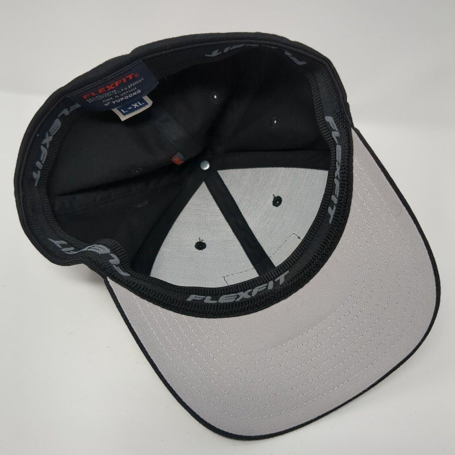 N2G Nutrition 2 Go Fitted Hat Black L/XL Flexfit Patch Logo 6 Panel Yupoong