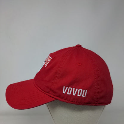 Plainedge Vovou Slideback Hat Red OSFM Adjustable Embroidered Otto
