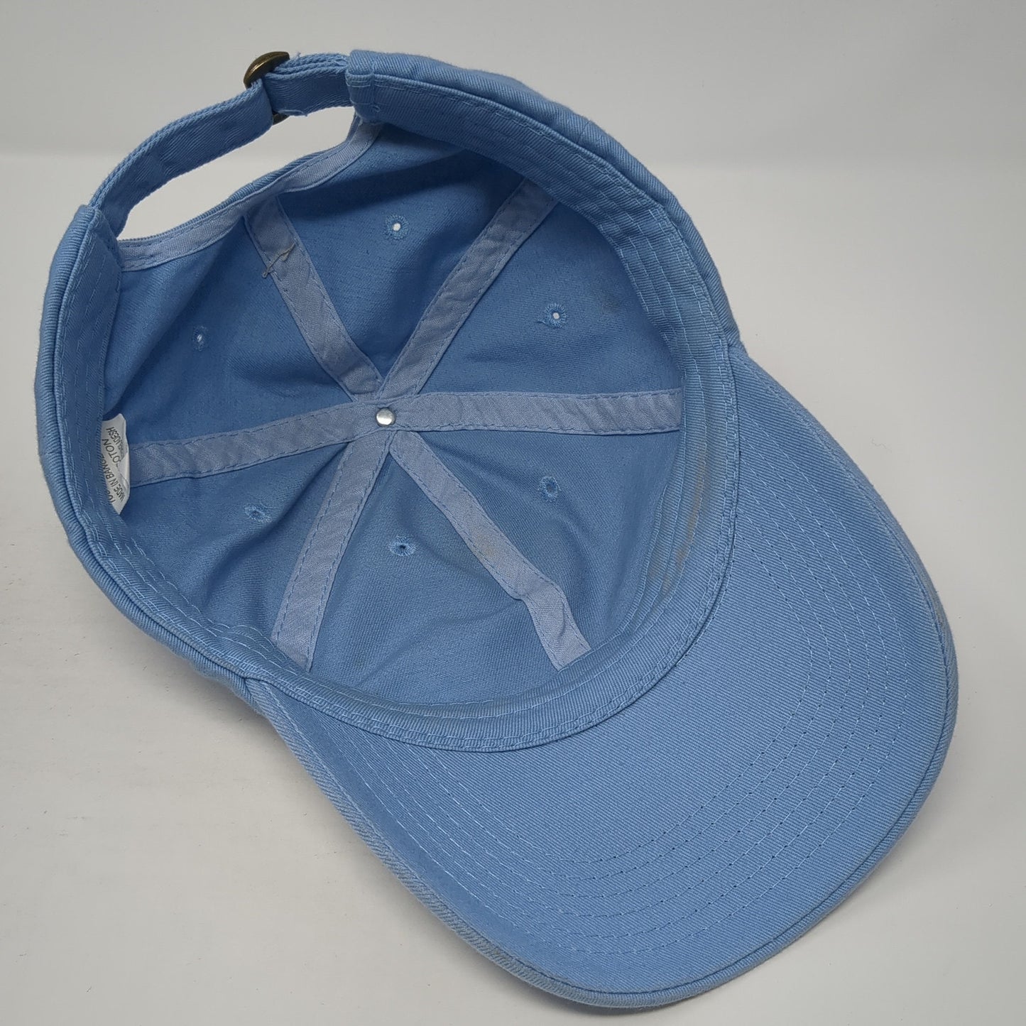 Unbranded Slideback Hat Blue One Size Adjustable Solid 6 Panel Outdoor