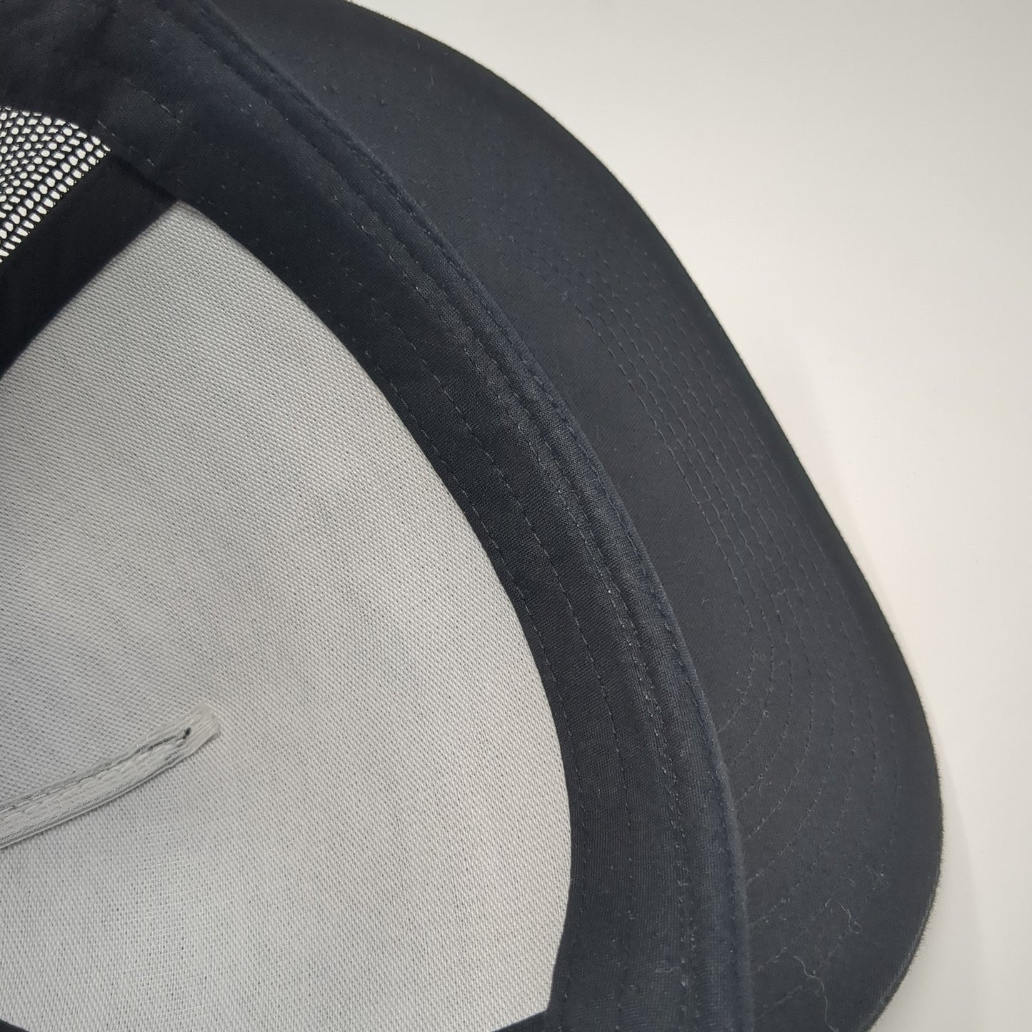 208 Properties Patch Snapback Trucker Hat Black One Size Mesh Back