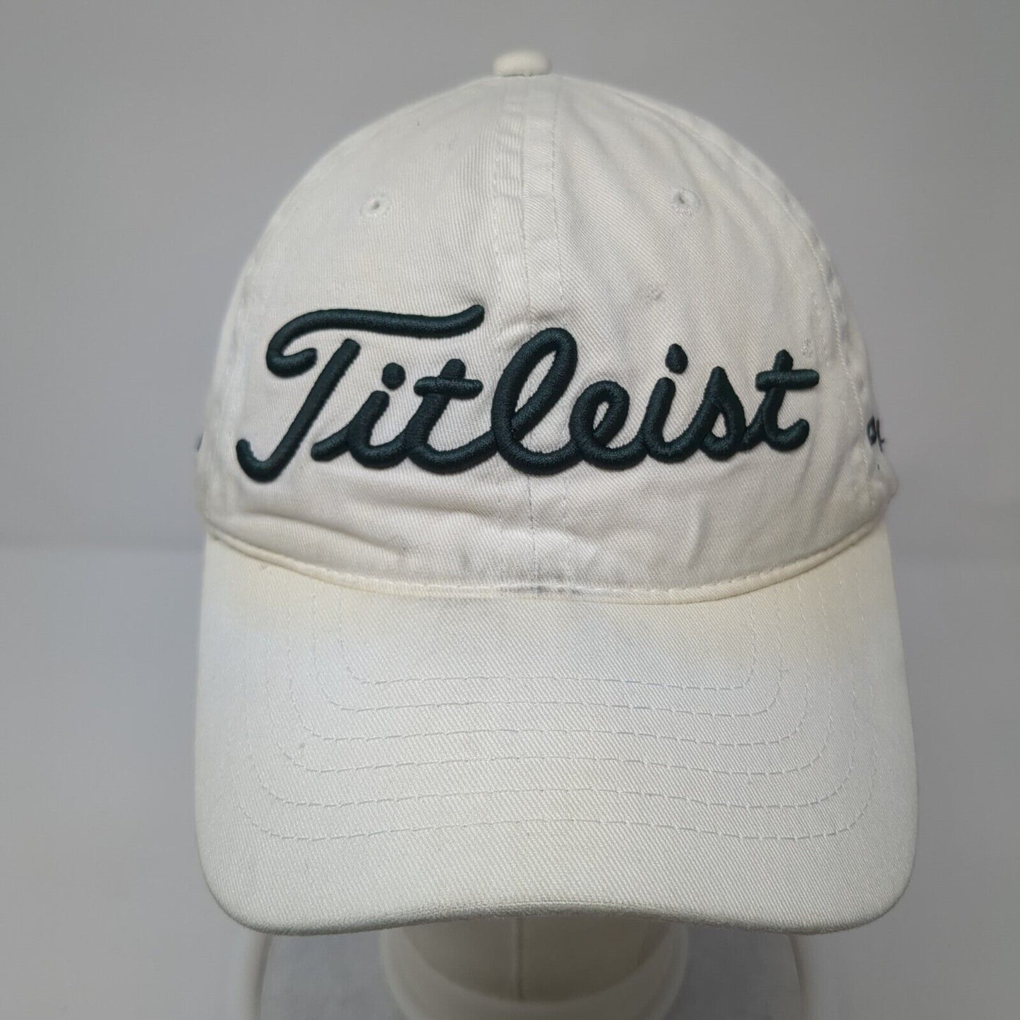 Titleist Slideback Hat White One Size Adjustable Embroidered FJ Pro V1