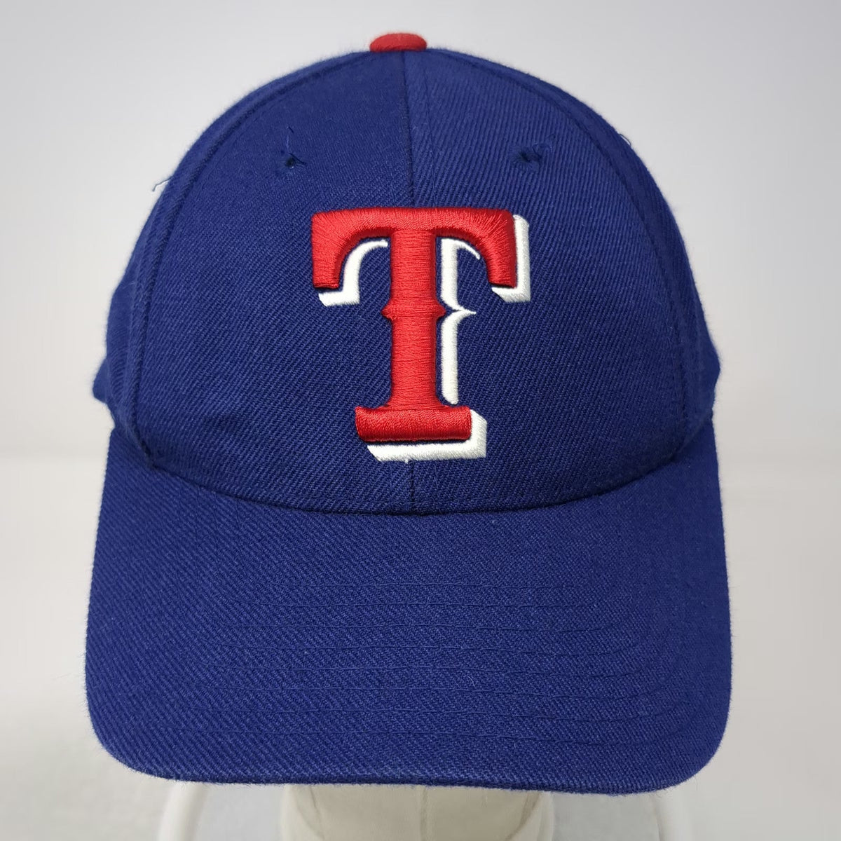 Texas Rangers MLB Puma Logo Athletic Snapback Blue One Size Hat Gray Underbrim