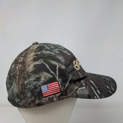 Clarke Strapback Hat Camouflage One Size Embroidered Adjustable