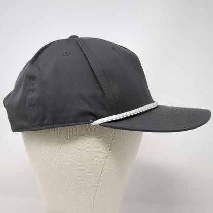 Richardson 5 Panel Gray One Size Snapback Rope Hat DK Constructors Logo
