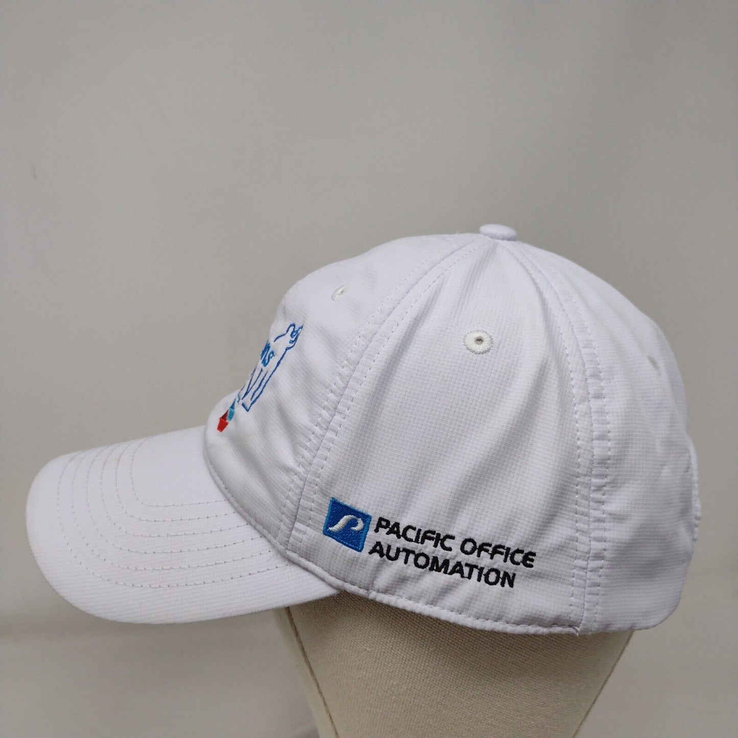 Albertson's Boise Open Presented Chevron Slideback Hat White OS Ivory Headwear