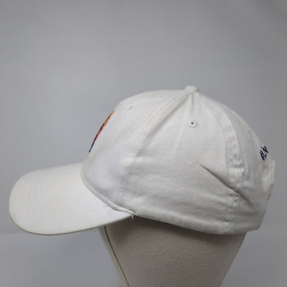 La Croix Strapback Hat White OSFA Adjustable Embroidered 6 Panel