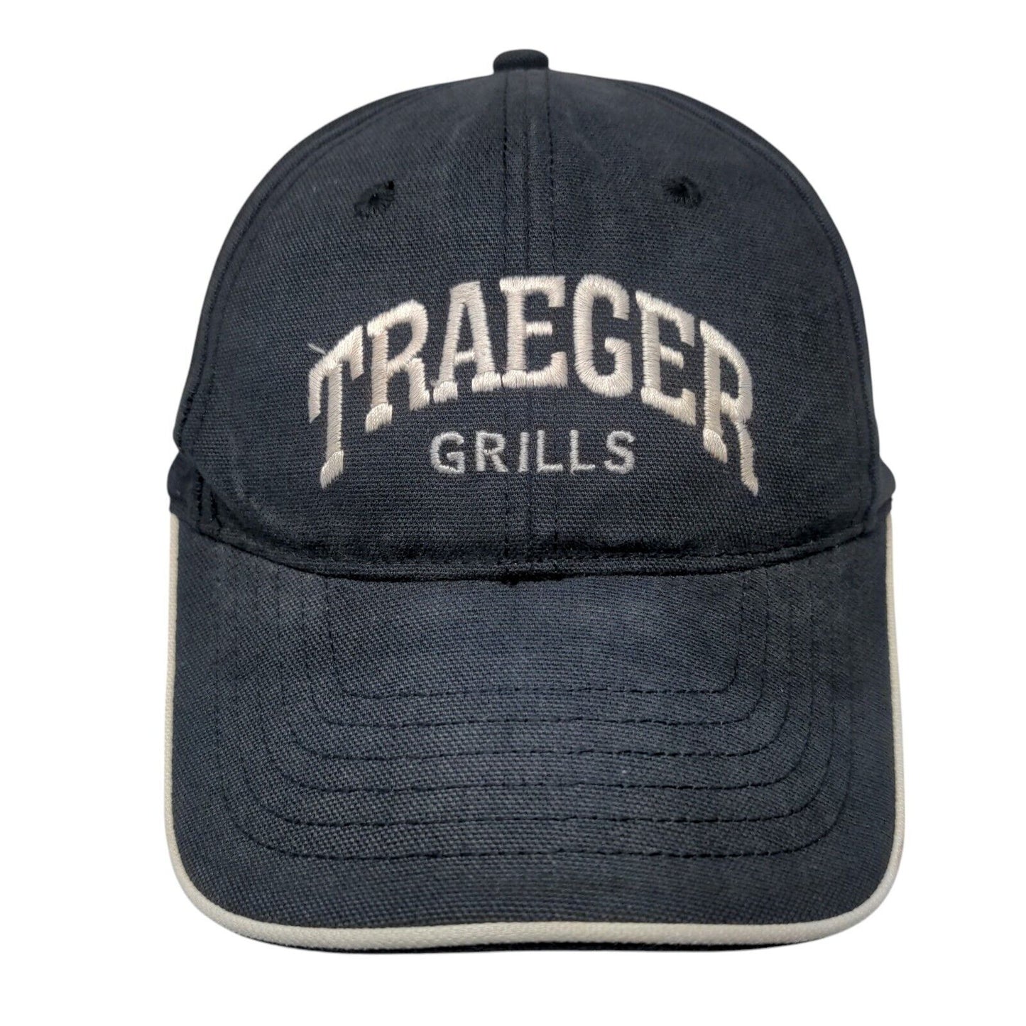 Traeger Grills Strapback Hat Blue OSFM Adjustable Embroidered 6 Panel