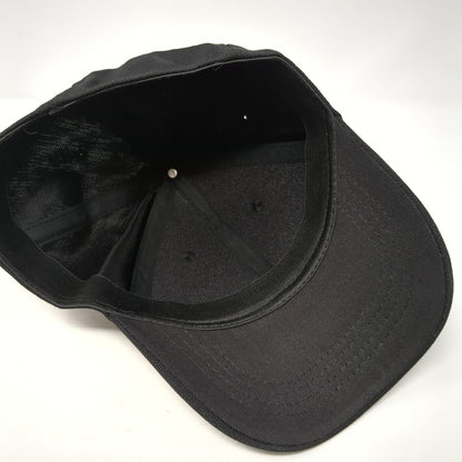 Unbranded Fitted Hat Black One Size Lightweight Vented Holes 6 Panel Blank