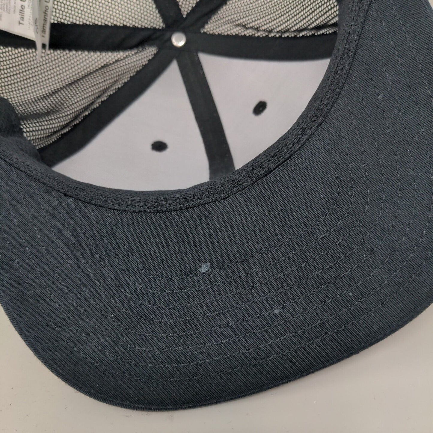 Columbia Snapback Trucker Hat Black One Size Adjustable Vented Holes Mesh Back