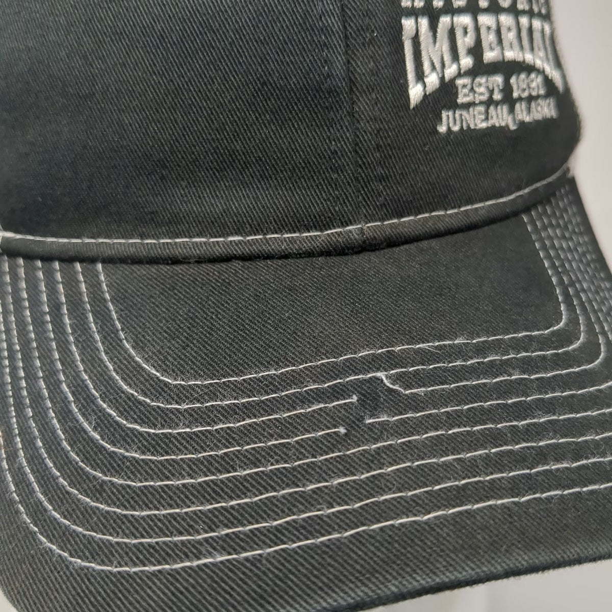Port Authority Trucker Hat Black White One Size Historic Imperial Juneau Alaska