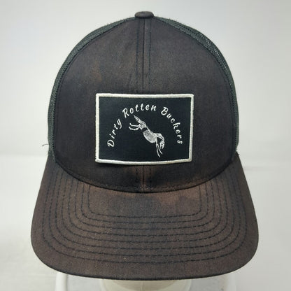 Pacific Headwear Trucker Hat Black One Size Dirty Rotten Buckers Skeleton Mesh