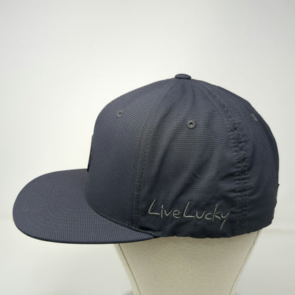 Black Clover Baseball Cap Gray XL Flexfit Live Lucky Whitetail Clover Hat