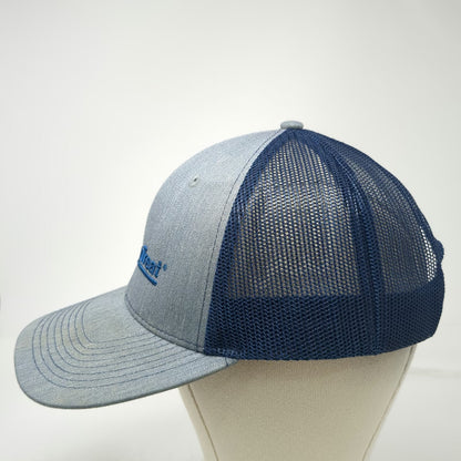 Outdoor Cap ChemTreat Trucker Hat Gray Blue One Size Snapback Mesh Back Graphic